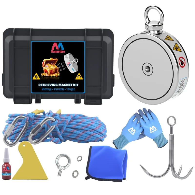 Magnetpro 900 kg dubbelsidigt magnetfiskekit